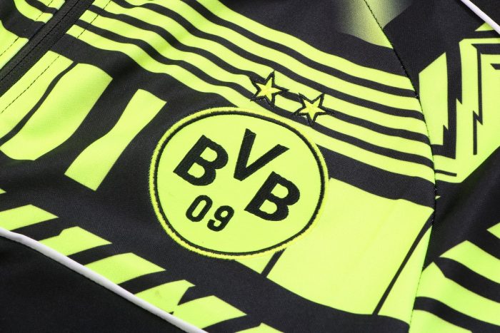 Borussia Dortmund 22/23 Long Zipper Jacket Black (Upper Spray Ink) - 图片 7