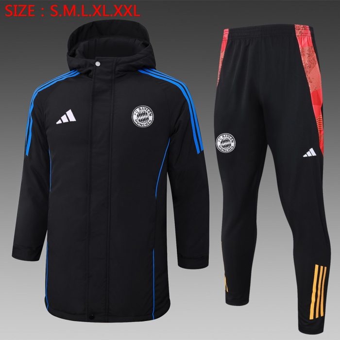 Bayern Munich 24/25 Cotton Jacket Black - 图片 2