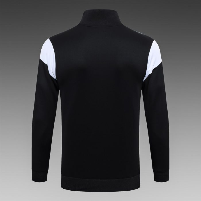 Borussia Dortmund 23-24 Long Zipper Jacket Black with White Yellow Shoulders - 图片 7