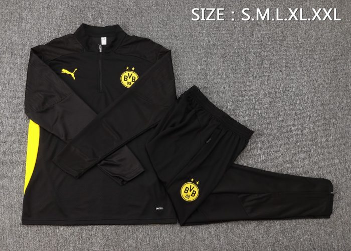 Borussia Dortmund 24/25 Half-Zip Black Player Version - 图片 2