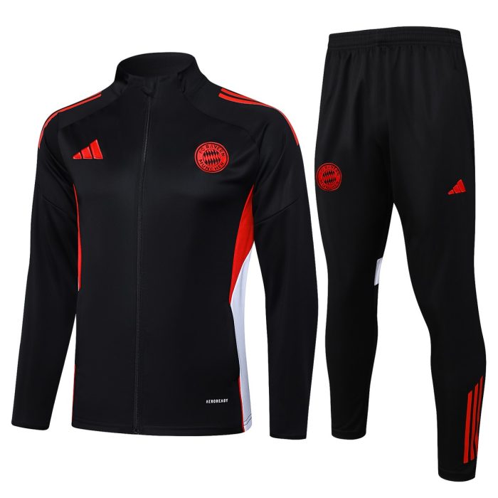 Bayern Munich Black Long Zipper Jacket - 图片 8
