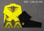 Borussia Dortmund 24-25 Yellow Black Splatter Player Version Half-Zip Jacket - 图片 2