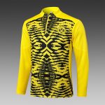 Borussia Dortmund 24-25 Yellow Black Splatter Player Version Half-Zip Jacket - 图片 8