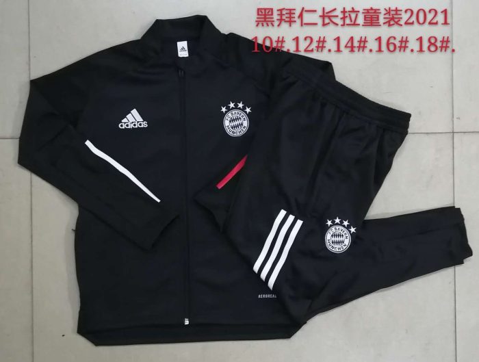 2021 Bayern Munich Black Kids Long Sleeve - 图片 3
