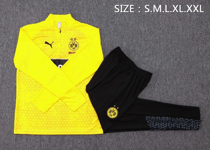 Borussia Dortmund 23-24 Half-Zip Yellow Training Jacket - 图片 2