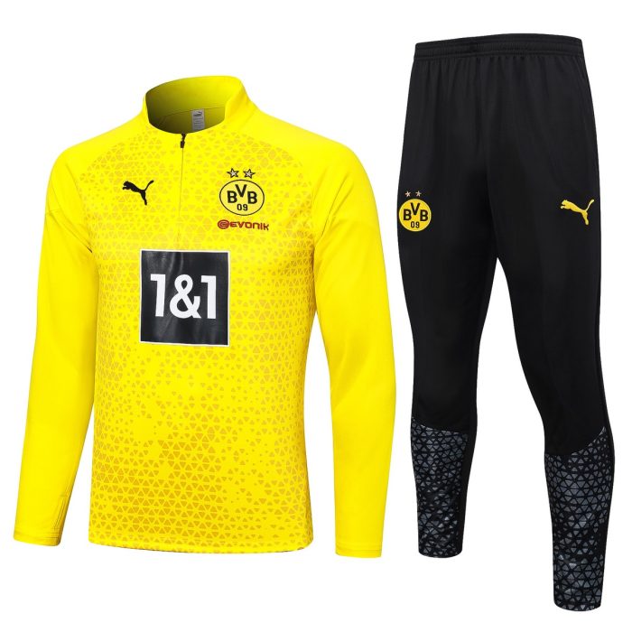 Borussia Dortmund 23-24 Half-Zip Yellow Training Jacket - 图片 8