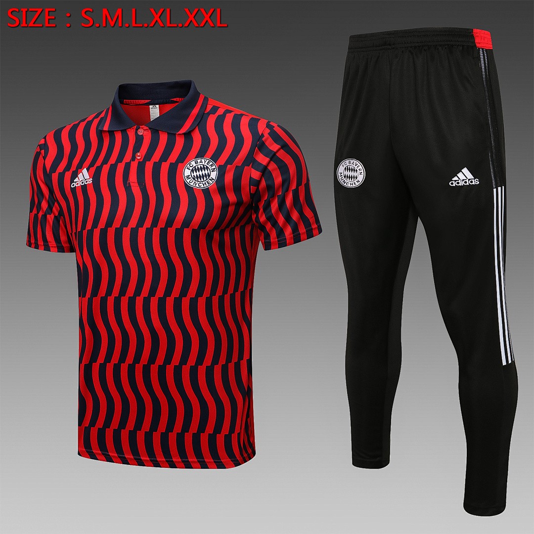 Bayern Munich 22/23 Polo Full Body Splatter Red