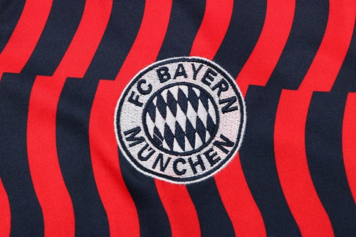 Bayern Munich 22/23 Polo Full Body Splatter Red - 图片 5