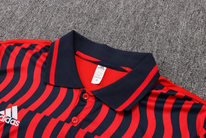 Bayern Munich 22/23 Polo Full Body Splatter Red - 图片 6