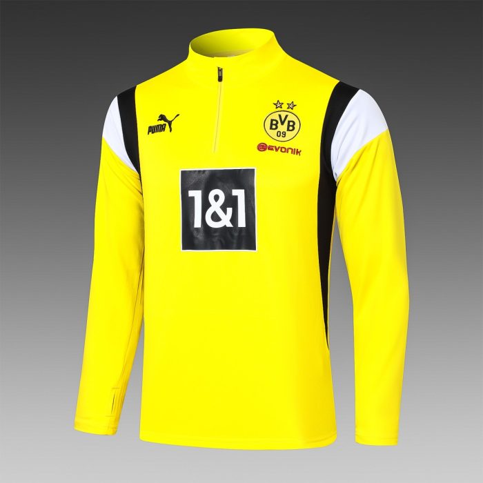 Borussia Dortmund 23-24 Half-Zip Yellow (White Black Shoulder) - 图片 8