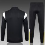 Borussia Dortmund 23-24 Half-Zip Jacket Black with White Yellow Shoulders - 图片 2