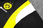 Borussia Dortmund 23-24 Half-Zip Jacket Black with White Yellow Shoulders - 图片 7