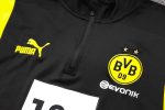 Borussia Dortmund 23-24 Half-Zip Jacket Black with White Yellow Shoulders - 图片 8