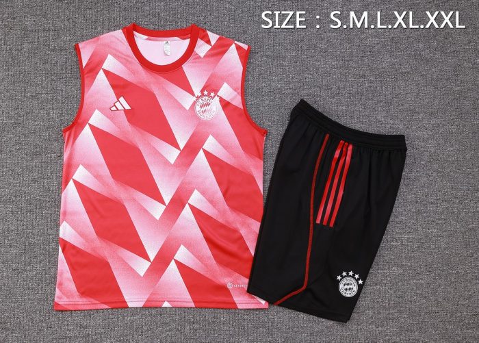 Bayern Munich 23/24 Splatter Red Vest - 图片 2