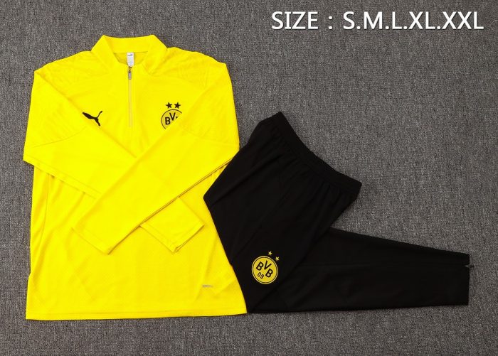 Borussia Dortmund 24/25 Yellow Half-Zip Jacket (Player Version) - 图片 2