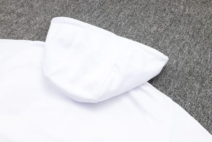 Bayern Munich 23-24 Half-Zip Hoodie White - 图片 5