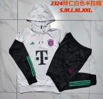 Bayern Munich 23-24 Half-Zip Hoodie White - 图片 9