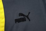 Borussia Dortmund 23-24 Half-Zip Jacket Grey with White Yellow Shoulder - 图片 6