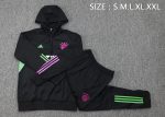 Bayern Munich 23-24 Half-Zip Hoodie Black - 图片 2