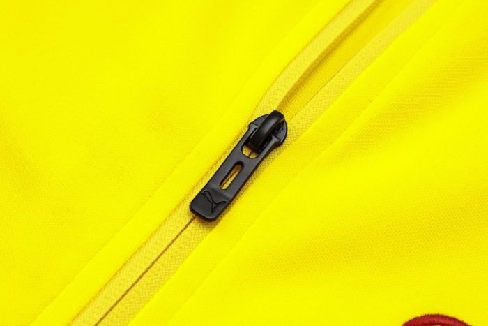 Borussia Dortmund 23-24 Yellow Long Zipper Jacket (White Black Shoulder) - 图片 6