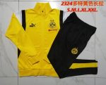 Borussia Dortmund 23-24 Yellow Long Zipper Jacket (White Black Shoulder) - 图片 9