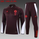 Bayern Munich 24-25 Half-Zip Jacket Red Brown