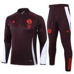 Bayern Munich 24-25 Half-Zip Jacket Red Brown - 图片 8