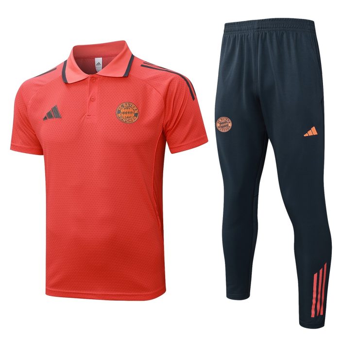 Bayern Munich Orange Polo - 图片 8
