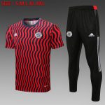 Bayern Munich 22-23 Short Sleeve Full Body Splatter Black Red Training Suit