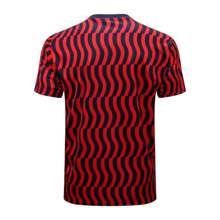 Bayern Munich 22-23 Short Sleeve Full Body Splatter Black Red Training Suit - 图片 7