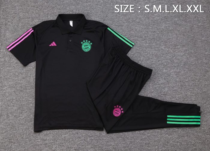 Bayern Munich 23-24 Black Polo - 图片 2
