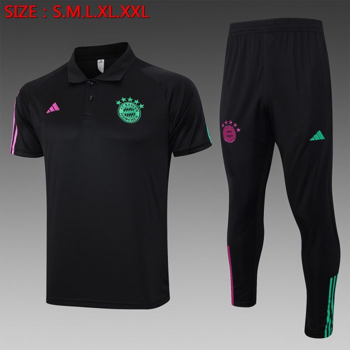 Bayern Munich 23-24 Black Polo - 图片 8