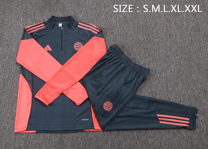 Bayern Munich 2526 Half-Zip Jacket Grey - 图片 2