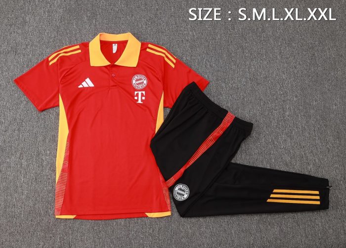 Bayern Munich Red Polo Shirt - 图片 2
