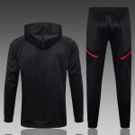 Bayern Munich 23-24 Black Long Zip Jacket with Hood - 图片 8