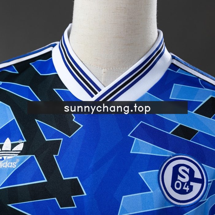 Schalke 04 1992/93 Home Retro Jersey - 图片 6