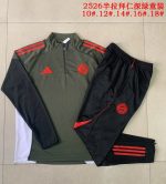 Bayern Munich Kids Half-Zip Jacket Dark Green - 图片 3