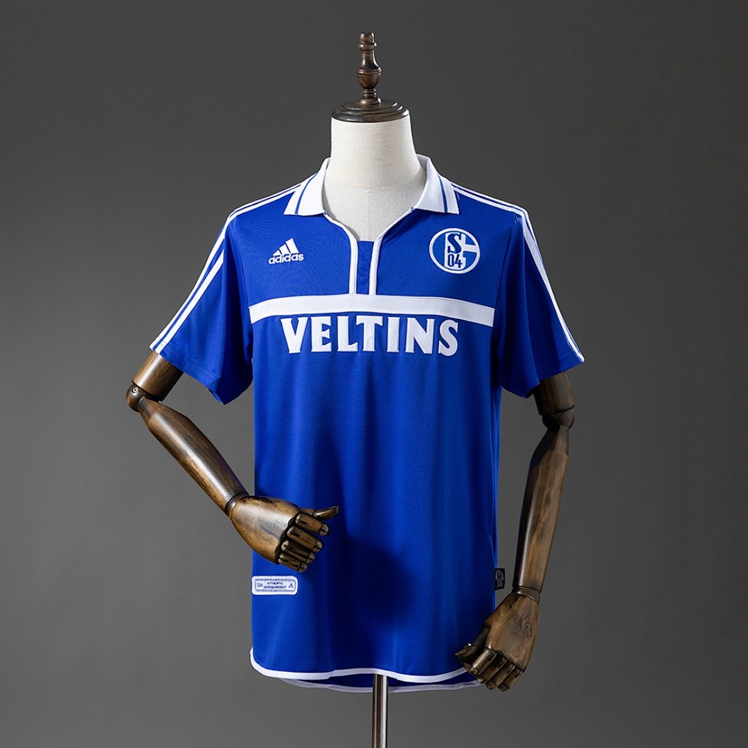 Schalke 04 2001/2002 Home Retro Jersey