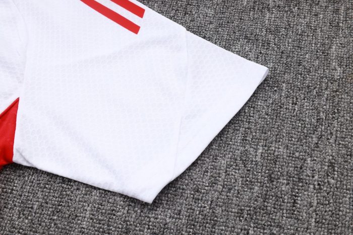 Bayern Munich White Short Sleeve Training Suit - 图片 5