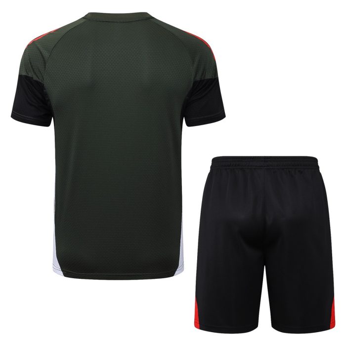 Bayern Munich Dark Green Short Sleeve Training Suit - 图片 7