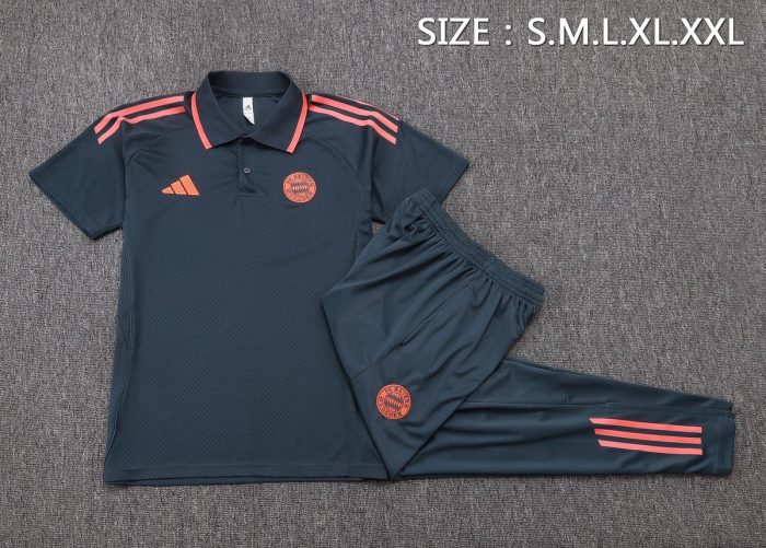 Bayern Munich Polo Shirt Dark Gray - 图片 2