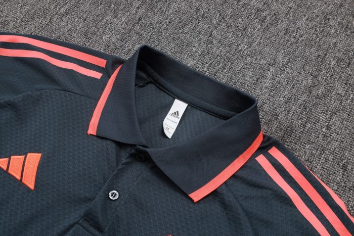Bayern Munich Polo Shirt Dark Gray - 图片 6