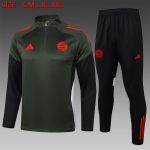 Bayern Munich Half-Zip Jacket Dark Green