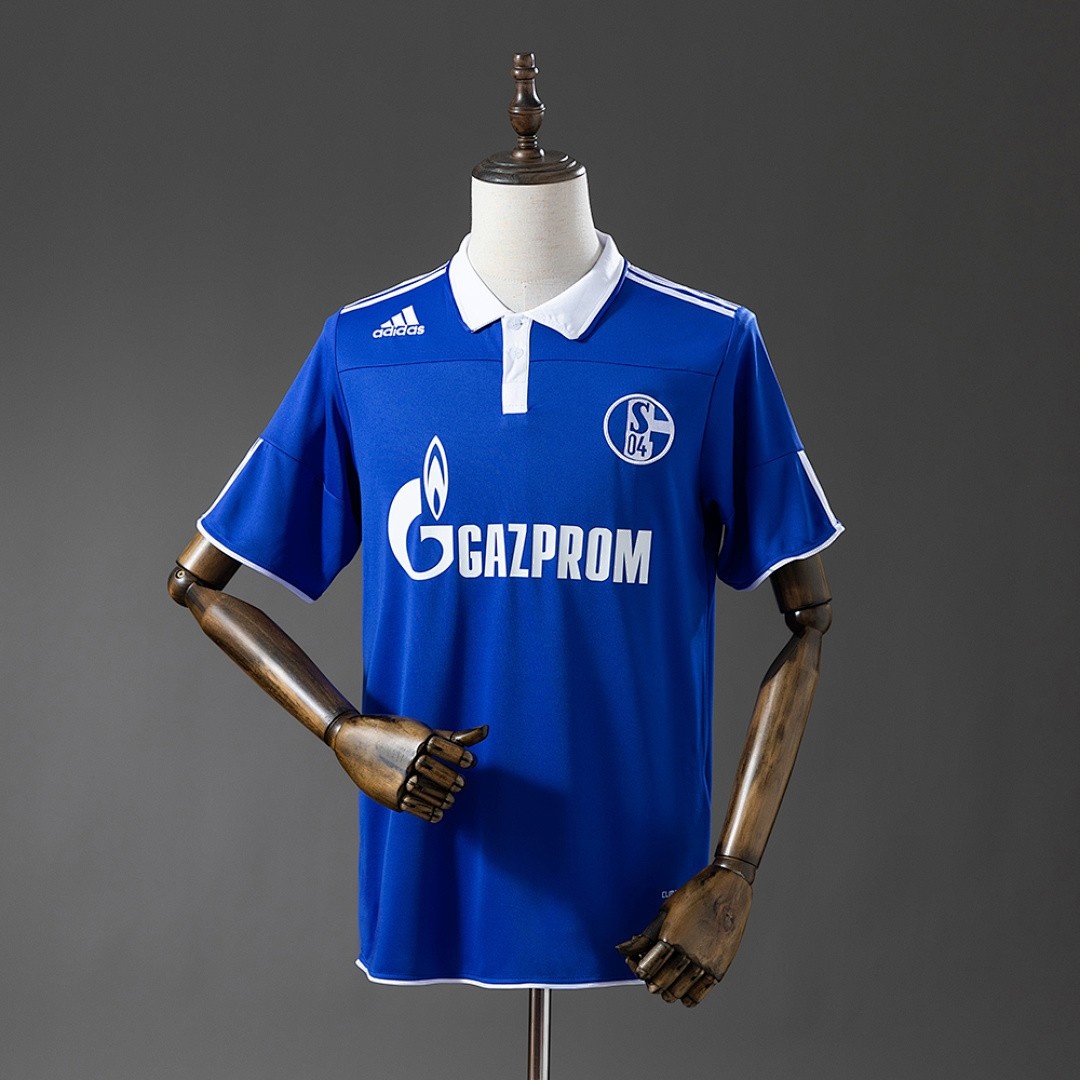 JER-6545_1 Schalke 04 2010/11 Home Retro Jersey - 图片 1