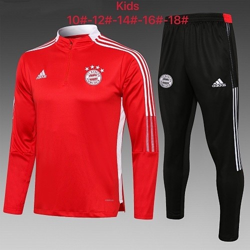 Bayern Munich 21-22 Half Zip Red Kids