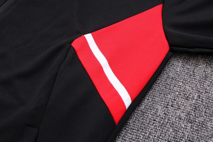 Bayern Munich 22-23 Long Zip Jacket Black - 图片 4