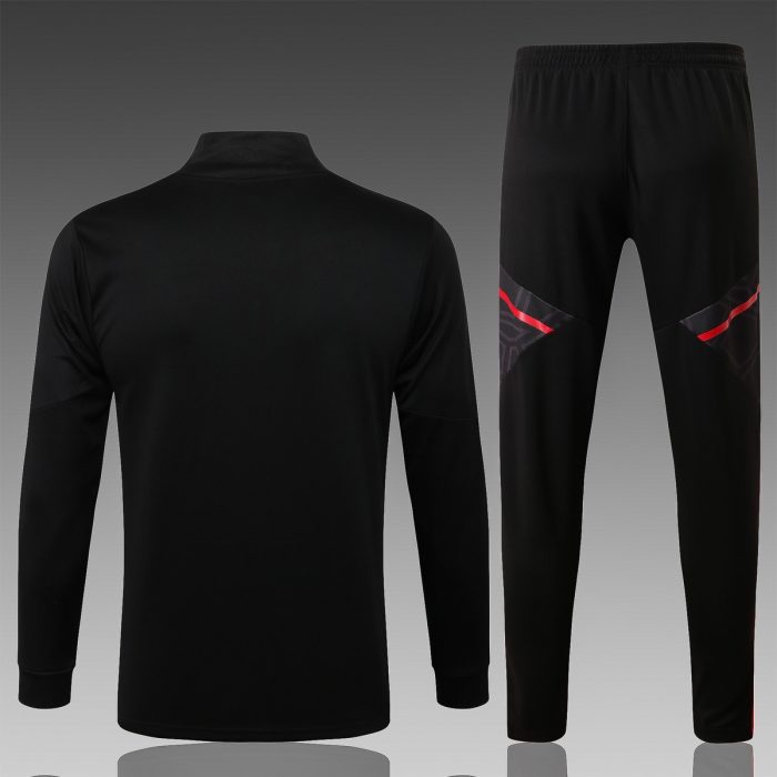 Bayern Munich 22-23 Long Zip Jacket Black - 图片 7
