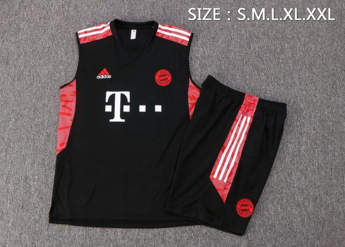 Bayern Munich 22/23 Black Vest with White Trim - 图片 2