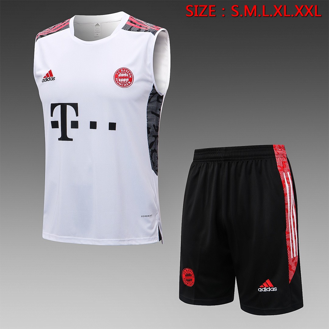 Bayern Munich 22/23 White Vest with Red Trim