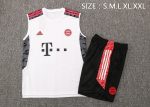 Bayern Munich 22/23 White Vest with Red Trim - 图片 2